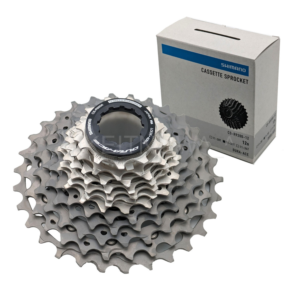 Shimano DURA-ACE CS-R9200-12 Cassette, 11-30T, 12-Speed, HYPERGLIDE+