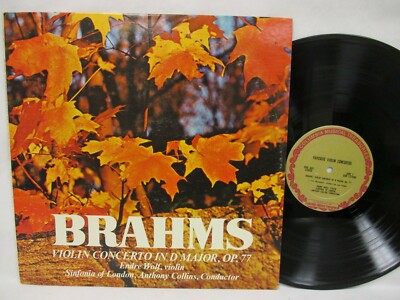 Brahms Violin Concerto in D Major OP 77 LP Endre Wolf Violin Columbia DMS 460