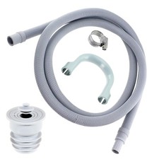 Drain Hose Seal Plug Kit Washing Machine Dishwasher Waste Pipe Extension 1.5m