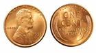1955-P  Lincoln cent -  Gem BU red #9335