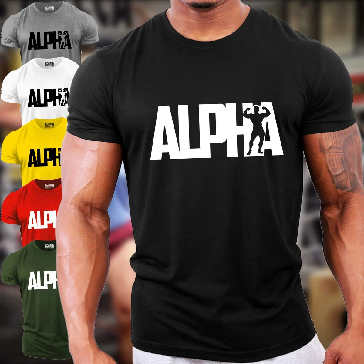 Alpha t shirt gym sale