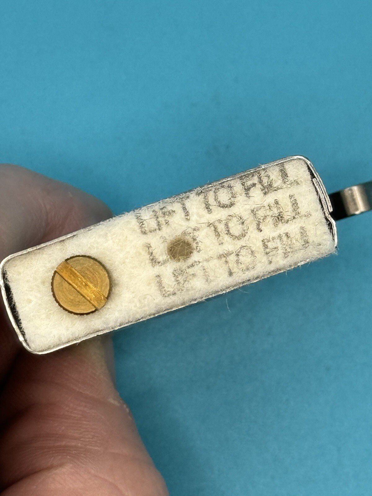 Vintage March (C) 2002 Zippo Lighter Chrome Insert Only NEW