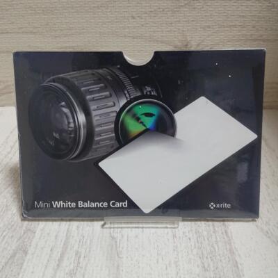 [新品・未使用品]X-rite Mini White Balance Card X-rite ColorChecker Mini White Balance Card 421870 Free from color
