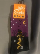 Mens Halloween Sock Bundle Funny 4 Pack of Spooky October Footwear for Guys