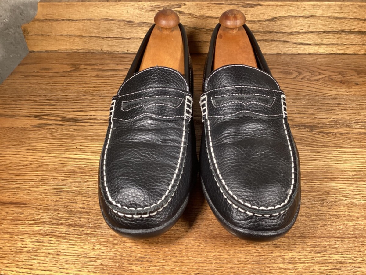 FootJoy Men\'s Loafers Golf Club Casuals Black Leather Driving‎ Shoes Size 8 Men main image 3