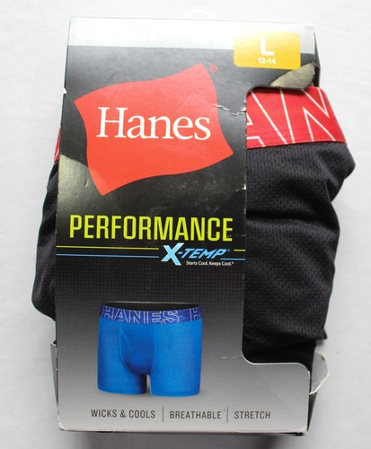 Hanes Youth Boys X-Temp Boxer Brief 5-Pack HT3 Size: Large Color: Multicolor NWT