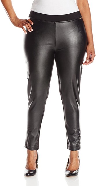 Calvin Klein 1x Plus Black Faux Leather 