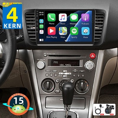 2+64GB Android 15 Autoradio GPS Navi CarPlay Für Subaru Outback Legacy 2003-2009