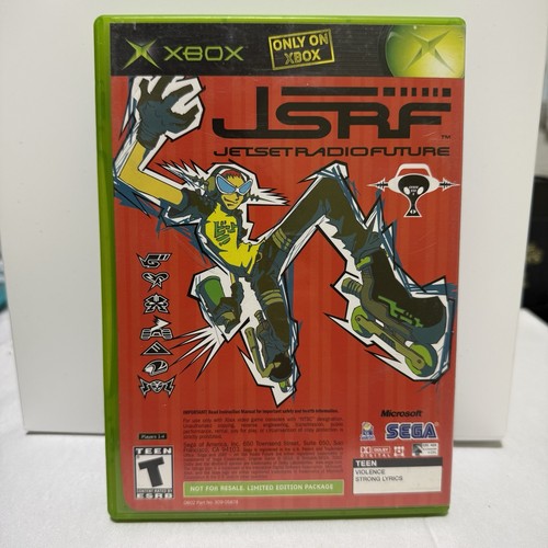 Sega Gt 2002 Jet Set Radio Future Dual Combo JSRF Microsoft Xbox Game