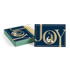 Masterpiece Nativity Joy Christmas Card Set / 16 Boxed Religious Winter Holid...