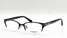 Coach HC 5058 9192 Satin Black Browline Authentic Eyeglass Frames 49-17-135