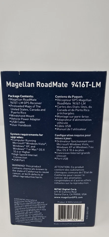 Magellan RoadMate 9416T-LM Vehicle Mountable 7" GPS Navigator - Image 2 of 4