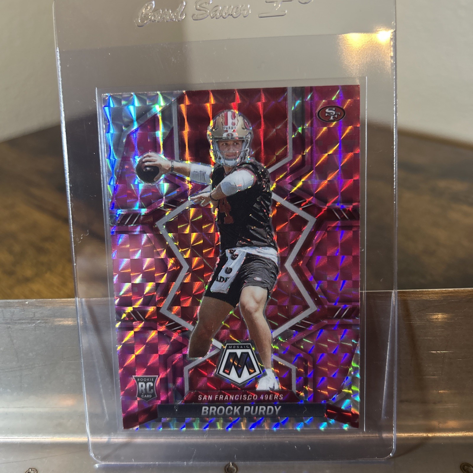 2022 Mosaic Brock Purdy RC Camo Pink Rookie #367 49ers🔥🔥