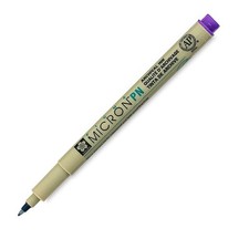 Sakura Pigma Micron Pen, Purple Ink, PN .45mm Tip, For Everyday Use Smudge Proof