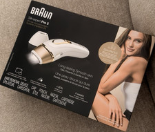 Braun Silk-expert Pro 5 IPL Hair Removal Device White Gold Pouch Razor Body Face