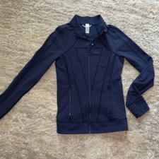Ivivva Lululemon Girls Perfect Your Practice Zip Up Jacket 14 Size 14 Navy Blue