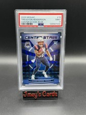 2025 TreVeyon Henderson New England Patriots Center Stage Mosiac Rookie Blue /99