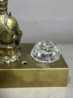 Antique Napoleonic Style Soldier & Musket Figural Bronze Match Safe Old Inkwell — photo 9