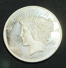 1 oz Silver Peace Round BU .999 Fine, One Troy Ounce, Vintage No Reserve #816