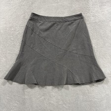 Fashion Bug USA Mini Skirt Women's 14 Gray Office Siren Retro Vintage Y2K Boho