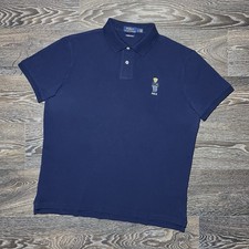 Ralph Lauren Polo Bear Embroidered Logo Polo Shirt size Large