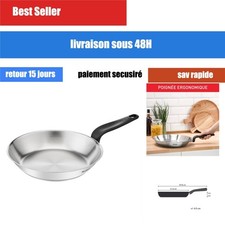Poêle Tefal Primary 20 cm inox sans revêtement induction