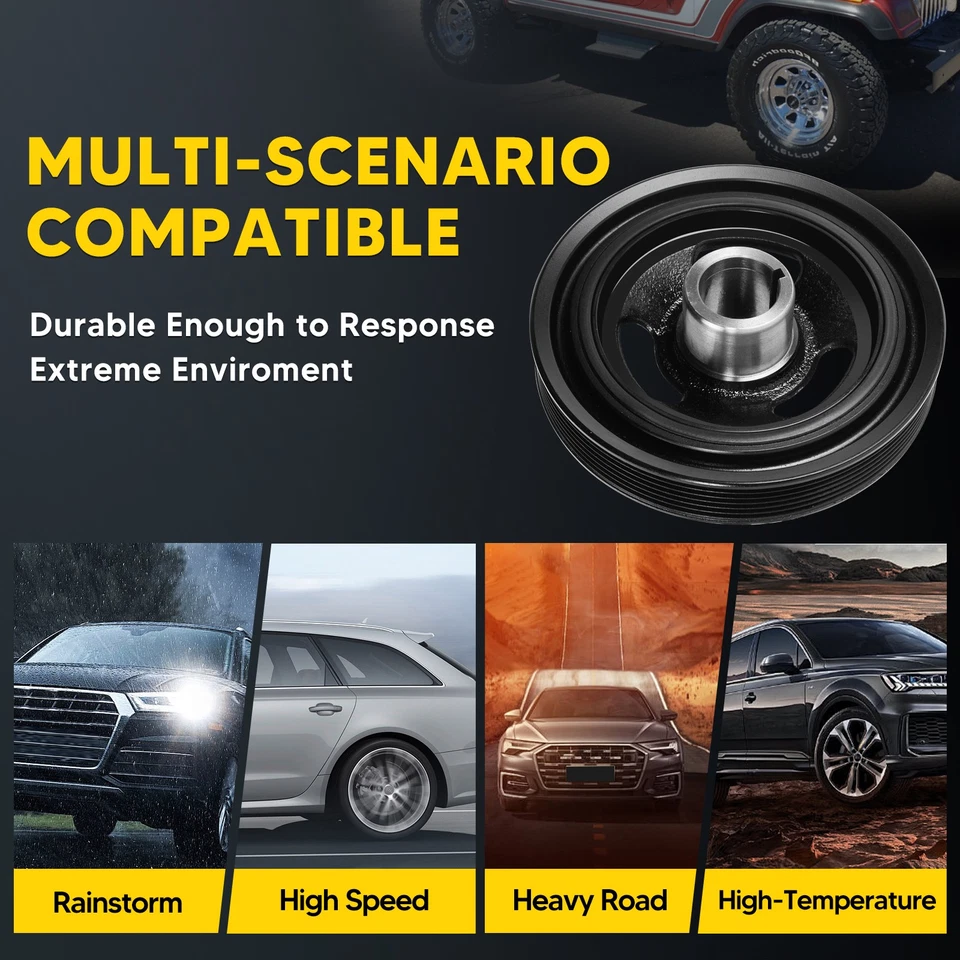 Engine Harmonic Balancer for Buick Lucerne Chevrolet Equinox Pontiac 12621646 - Image 2 of 4