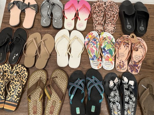 Lotto 15 infradito da donna Havaianas Cole Haan Brighton Reef rivenditore all'ingrosso - Foto 8 di 8