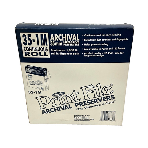 Print File Archival 35-1M Continuous Roll Negative Preservers 1000 Feet READ