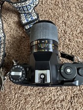 SEARS KSX SUPER 35mm SLR CAMERA, SEARS AUTO 50mm f/2 LENS, flash, carrying case