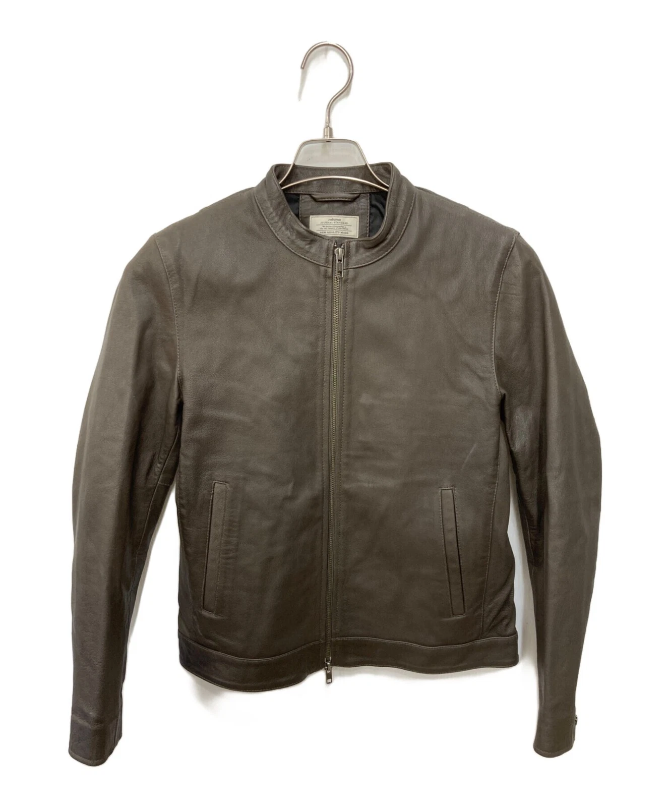 JOURNAL STANDARD relume Goat Leather Single Riders Jacket from Size S Brown - product detail image 1