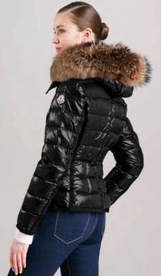 MONCLER Armoise black Down Quilted Jacket Coat, Size 1, Uk 6-8, Small, Genuine !