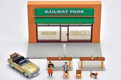 Honda S800 Sidewalk Cafe 2, Tomytec Tomicarama 27a, Limited Vintage, 1/64