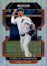 2022 Panini Prizm Draft Picks #PDP31 Sterlin Thompson Refractor Florida Gators