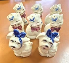 Lot of 8 Vtg Shawnee Pottery USA Salt and Pepper Shakers Cats & Dogs 1950s