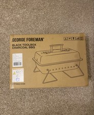 George Foreman Black Toolbox Charcoal BBQ GFPTBBQ1003B