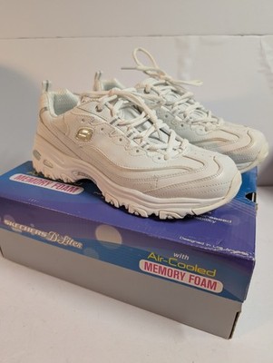 Skechers D'Lites Womens size 10 White Fresh Start 11931/WSL