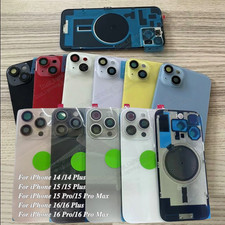 Lot For iPhone 15 Pro Max/16/14/Plus Back Glass Replacement Big Hole Rear Cover