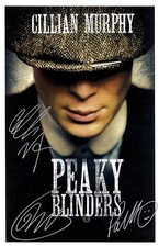 PEAKY BLINDERS Signed Poster 11x17 Cillian Murphy, Joe Cole, and Paul Anderson