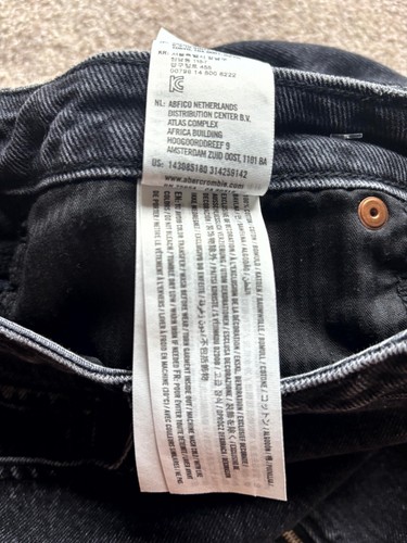 Abercrombie & Fitch 14/32 Zoe Skirt Black Denim Zip Front Mini - Picture 5 of 5
