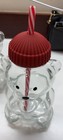 Oso de cristal nuevo vaso frío con pajita