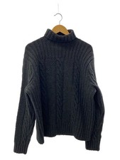 POLO RALPH LAUREN HAND KNIT Cable Knit Turtleneck Sweater Thick , XL, Wool, Gra