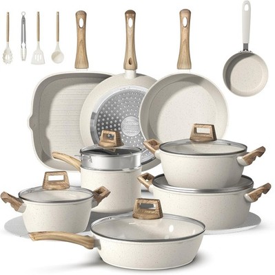 Titanium Reinforced Nonstick Cookware PFAS Free Induction Ready