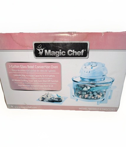 Magic Chef Convection Countertop Oven Model EWGC12W3 3 Gal. Glass Bowl