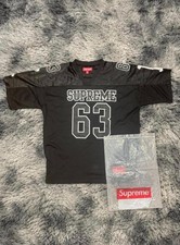 Supreme Football Jersey Black Mesh #63 Short ...