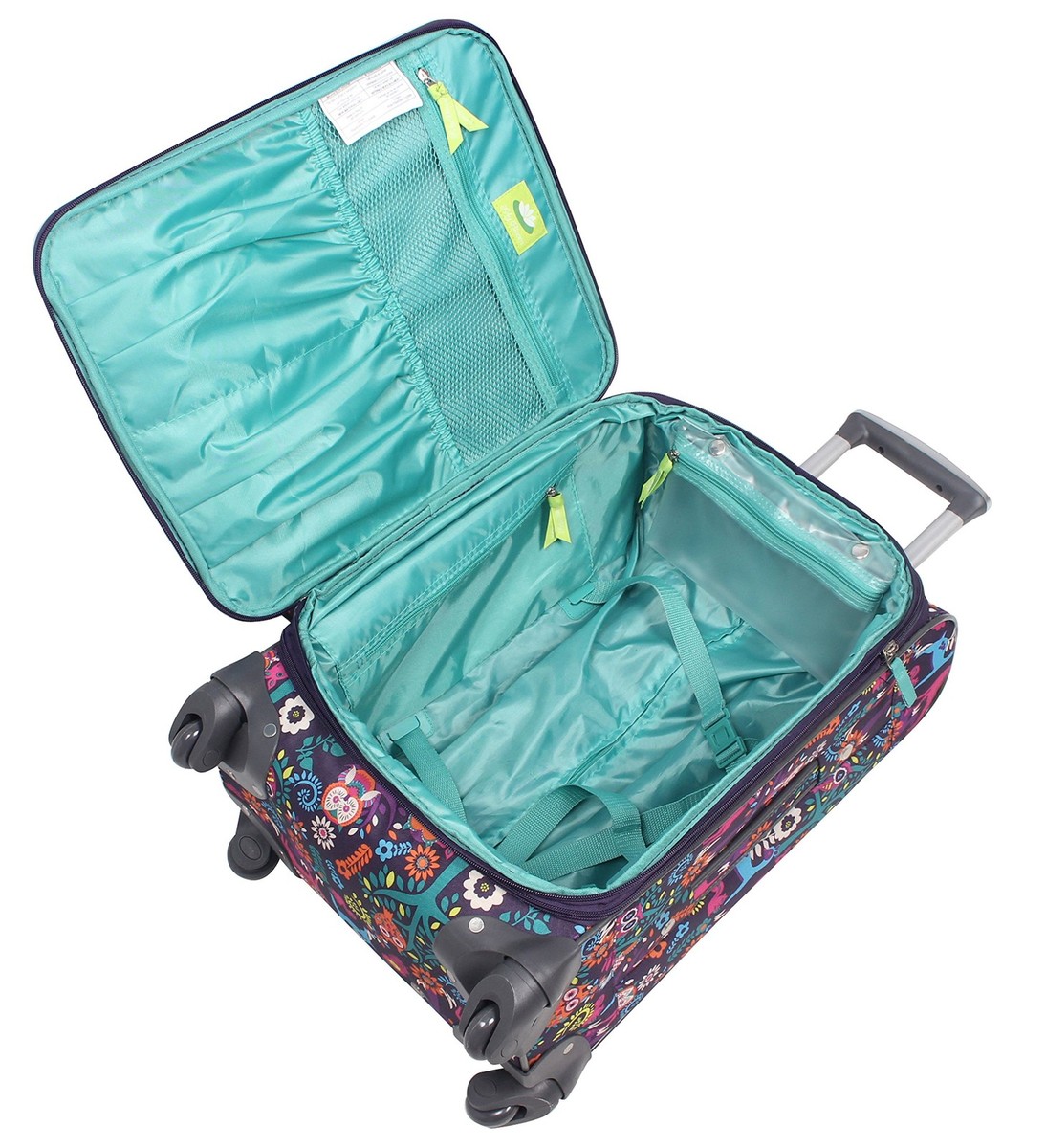 Carry On Expandable Design Pattern Luggage With Spinner Wheels For Woman 