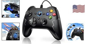 Lightweight Wired Game Controller with Immersive Vibration Feedback for Gamers