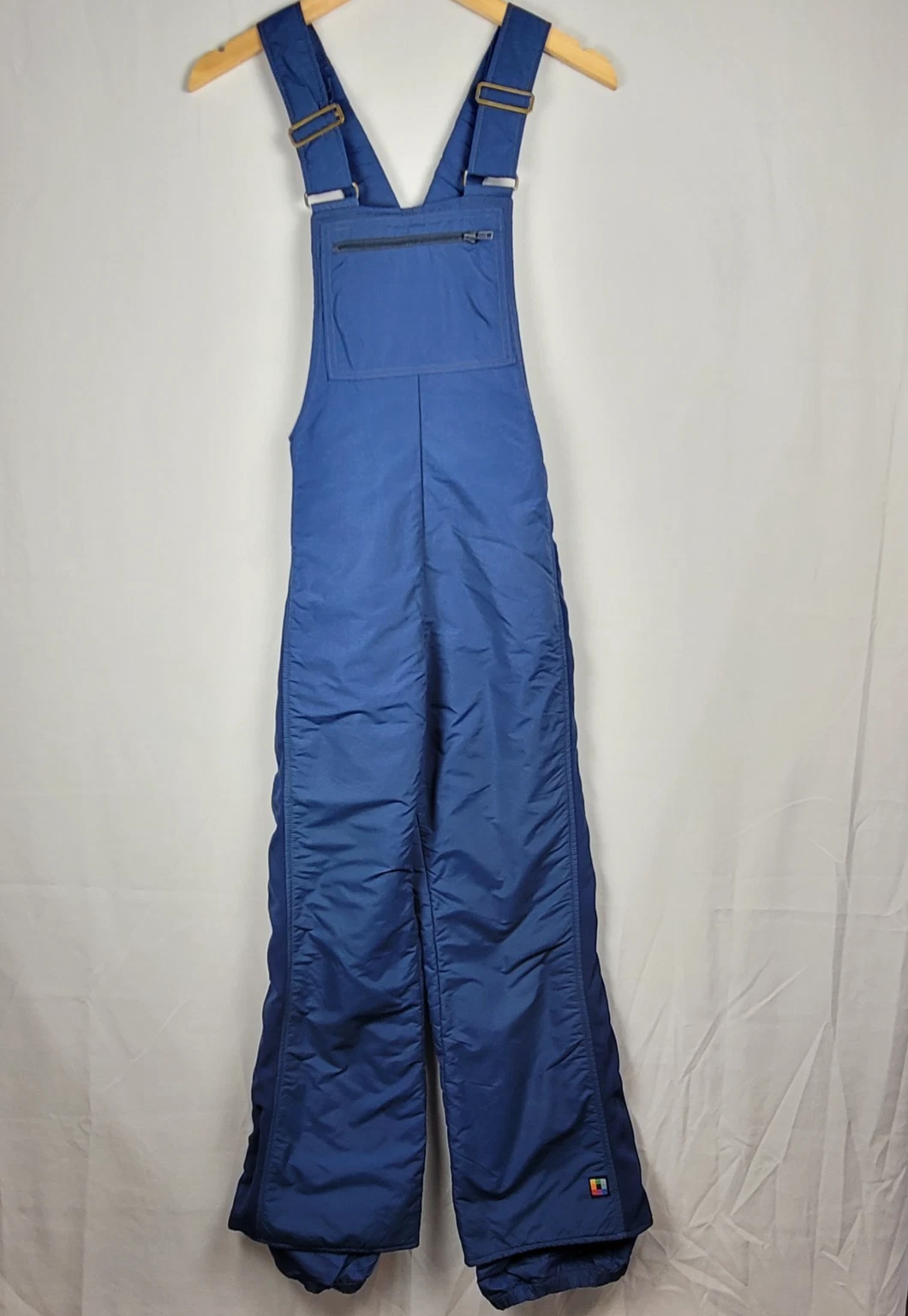 Vintage Breezin Performance Ski Wear Blue Insulated Bib Overalls XS Unisex 90s
