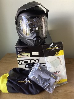 Scorpion ADX 1 Flip Front Motorcycle Motorbike Helmet Solid Black Small