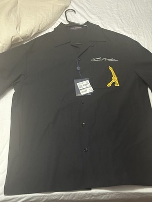 Louis Vuitton LV Pont Neuf Button-Up Shirt Black Short Sleeve Cotton Men's 3L